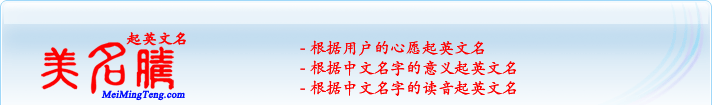 根據(jù)用戶的心愿起英文名；根據(jù)中文名字的意義起英文名；根據(jù)中文名字的讀音起英文名